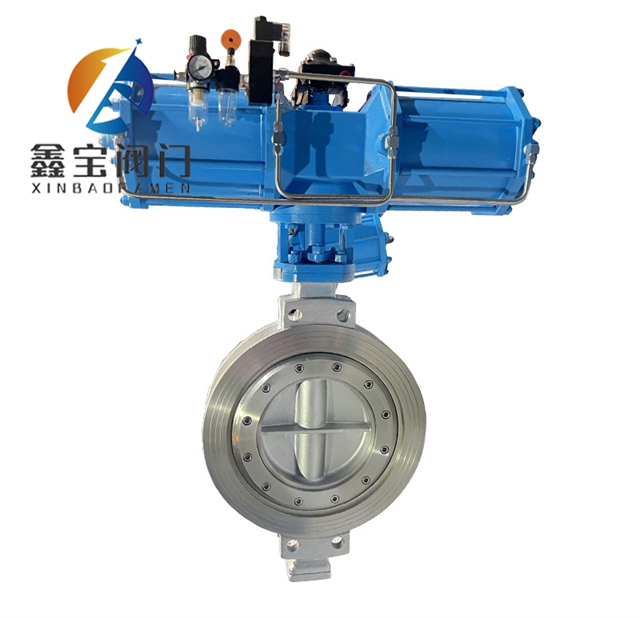 气动不锈钢对夹蝶阀